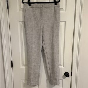 Ann Taylor Light Gray Cropped Pants